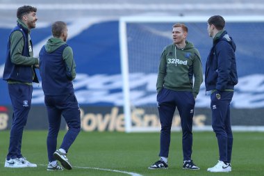 Middlesbrough 'lu oyuncular, Birmingham City ile Middlesbrough arasındaki 2 Ocak 202' de St Andrews, Birmingham 'da oynanan Sky Bet Şampiyonası karşılaşması öncesinde geldiler.