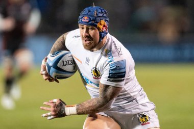  Exeter Chiefs 'ten Jack Nowell Gallagher Premiership maçında Saracens, Exeter Chiefs' e karşı StoneX Stadyumu, Londra, 31 Aralık 202