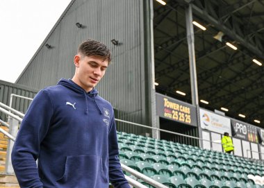 Plymouth Argyle kalecisi Michael Cooper (1), 1 Ocak 202 'de İngiltere' nin Plymouth kentinde oynanan Sky Bet 1 karşılaşmasında sahaya çıktı.