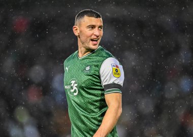 Plymouth Argyle defans oyuncusu James Wilson (5) Sky Bet League 1 karşılaşmasında Plymouth Argyle, Home Park, Plymouth, İngiltere 'de MK Dons' a karşı, 1 Ocak 202