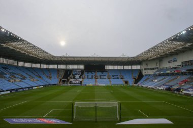 Coventry Building Society Arena 'nın genel görünümü, Coventry City' nin Coventry City 'ye karşı Bristol City maçı öncesinde Coventry Building Society Arena, Coventry, Birleşik Krallık, 1 Ocak 202