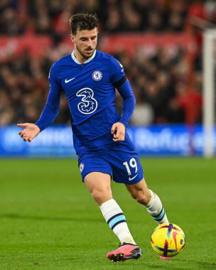 İngiltere 'nin Nottingham Forest-Chelsea Premier Lig maçı sırasında 1 Ocak 202' de Nottingham City Ground, Nottingham 'da oynanan 19.