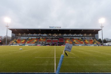 StoneX Stadyumu, Londra, İngiltere 'de 31 Aralık 202' de oynanan Gallagher Premiership maçı öncesinde StoneX Exeter Chiefs 'e karşı Stound View of Stone Stadyumu