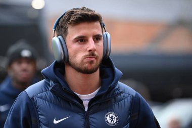 Chelsea 'nin Mason Dağı # 19 Premier Lig maçından önce Nottingham Forest Chelsea' ye karşı City Ground, Nottingham, 1 Ocak 202 'de geliyor.