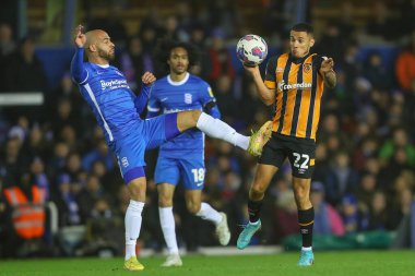 Birmingham City 'den Jordan Graham # 11 ve Tyler Smith # 22 Hull City' nin Sky Bet Şampiyonası maçında Birmingham City, Birmingham City, Birmingham City 'ye karşı 30 Aralık 202