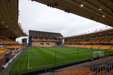 Wolverhampton Wanderers 'ın memleketi Molinuex' in genel görünümü Premier Lig karşılaşması öncesinde Wolverhampton Wanderers, Manchester United 'a karşı Molineux, Wolverhampton, Birleşik Krallık, 31 Aralık 202