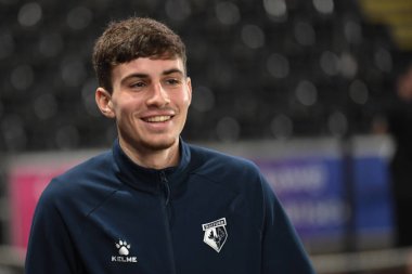 Watford 'dan James Morris # 42 Swansea.com stadyumuna 30 Aralık 202' de Swansea City - Watford Swansea.com Stadyumu karşılaşmasında geldi.