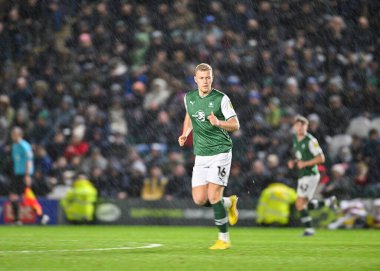 Plymouth Argyle orta saha oyuncusu Sam Cosgrove (16) Sky Bet League 1 karşılaşmasında Plymouth Argyle, Home Park, Plymouth, İngiltere 'de MK Dons' a karşı, 1 Ocak 202