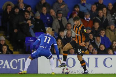Hull City 'den Ryan Longman, 30 Aralık 202' de Birmingham City 'nin St Andrews, Birmingham' da Hull City 'ye karşı oynadığı Gökyüzü İddia Şampiyonası maçında görev başında.