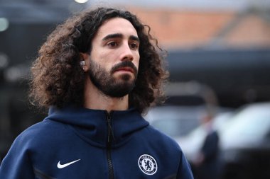 Chelsea 'den Marc Cucurella # 32 Premier Lig maçından önce Nottingham Forest Chelsea' ye karşı City Ground, Nottingham, İngiltere, 1 Ocak 202