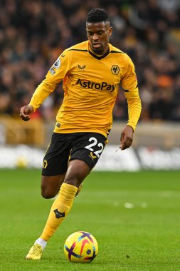 Wolverhampton Wanderers 'ın 31 Aralık 2022' de Molineux, Wolverhampton, Birleşik Krallık 'ta oynanan Premier League maçında Nlson Semedo # 22.