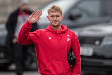 Nottingham Ormanı 'ndan Joe Worrall 1 Ocak 202' de Nottingham Forest Chelsea 'ye karşı Premier Lig maçından önce geldi.