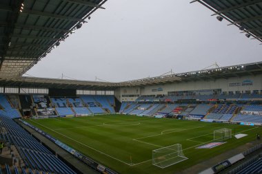 Coventry Building Society Arena 'nın genel görünümü, Coventry City' nin Coventry City 'ye karşı Bristol City maçı öncesinde Coventry Building Society Arena, Coventry, Birleşik Krallık, 1 Ocak 202