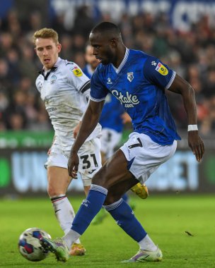 Watford 'dan Keinan Davis # 7 Sky Bet Şampiyonası maçında Swansea City, Watford' a karşı Swansea.com Stadyumu, Swansea, Birleşik Krallık, 30 Aralık 202