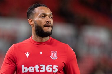 Stoke City 'den Lewis Baker # 8, Stoke City maçından önce Stoke City, Bet365 Stadyumu, Stoke-on-Trent, Birleşik Krallık, 30 Aralık 202' de Burnley 'e karşı.
