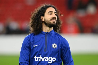 Chelsea 'den Marc Cucurella # 32 Premier Lig maçından önce Nottingham Forest Chelsea' ye karşı City Ground, Nottingham, İngiltere, 1 Ocak 202