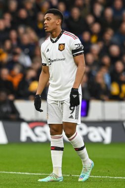 Premier Lig karşılaşmasında Manchester United 'dan Anthony Martial # 9. Wolverhampton Wanderers, Manchester United' a karşı Molineux, Wolverhampton, Birleşik Krallık 'ta 31 Aralık 202