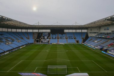 Coventry Building Society Arena 'nın genel görünümü, Coventry City' nin Coventry City 'ye karşı Bristol City maçı öncesinde Coventry Building Society Arena, Coventry, Birleşik Krallık, 1 Ocak 202