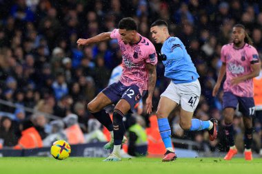 Everton 'dan Ben Godfrey # 22 Premier League maçında Manchester City - Everton maçında Manchester City - Etihad Stadyumu, Manchester, İngiltere 31 Aralık 202