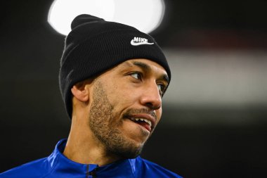 1 Ocak 202 'de İngiltere' nin Nottingham City Ground kentinde oynanan Premier League maçı öncesinde Chelsea maçında Chelsea-Pierre-Emerick Aubameyang # 9.