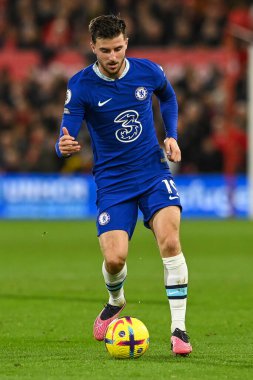 İngiltere 'nin Nottingham Forest-Chelsea Premier Lig maçı sırasında 1 Ocak 202' de Nottingham City Ground, Nottingham 'da oynanan 19.