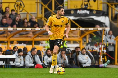 Wolverhampton Wanderers 'ın 23 numaralı oyuncusu Max Kilman Premier League maçında Wolverhampton Wanderers, Manchester United' a karşı Molineux, Wolverhampton, Birleşik Krallık 'ta 31 Aralık 202