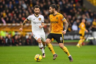 Wolverhampton Wanderers 'ın 31 Aralık 2022' de Molineux, Wolverhampton, Birleşik Krallık 'ta oynanan Premier League maçında Rubn Neves # 8 numarada.