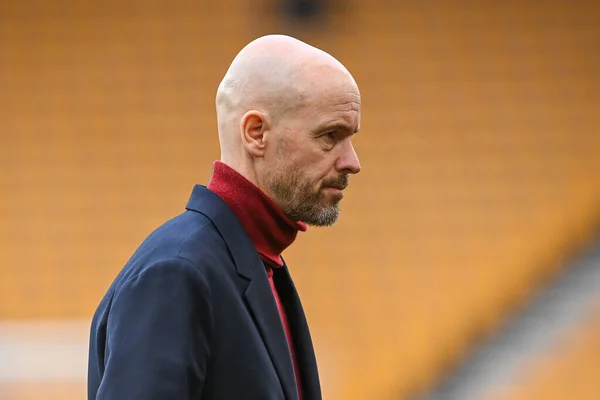 stock image Erik ten Hag manager of Manchester United arrives ahead of the Premier League match Wolverhampton Wanderers vs Manchester United at Molineux, Wolverhampton, United Kingdom, 31st December 202