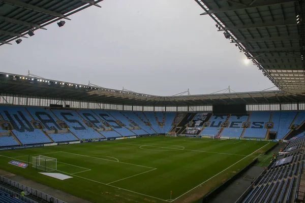 Coventry Building Society Arena 'nın genel görünümü, Coventry City' nin Coventry City 'ye karşı Bristol City maçı öncesinde Coventry Building Society Arena, Coventry, Birleşik Krallık, 1 Ocak 202