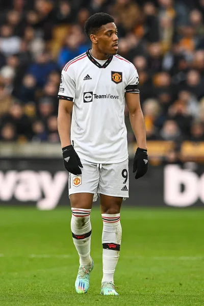 Anthony Martial Del Manchester United Durante Partita Premier League Wolverhampton — Foto Stock