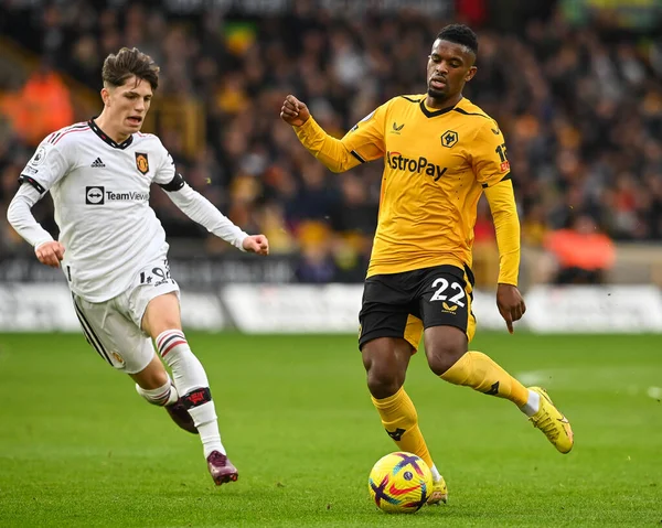 Wolverhampton Wanderers 'ın 31 Aralık 2022' de Molineux, Wolverhampton, Birleşik Krallık 'ta oynanan Premier League maçında Nlson Semedo # 22.