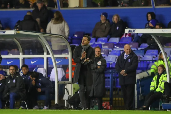 Liam Rosenior Manager Hull City Grida Suoi Giocatori Durante Partita — Foto Stock