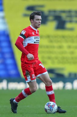 Jonathan Howson # 16 Middlesbrough Gökyüzü İddia Şampiyonası 'nda Birmingham City, Middlesbrough' a karşı St Andrews, Birmingham, Birleşik Krallık, 2 Ocak 202