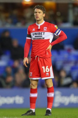 Jonathan Howson # 16 Middlesbrough Gökyüzü İddia Şampiyonası 'nda Birmingham City, Middlesbrough' a karşı St Andrews, Birmingham, Birleşik Krallık, 2 Ocak 202