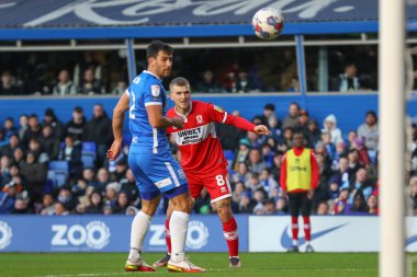 Middlesbrough 'dan Riley McGree' nin 2 Ocak 202 'de Birmingham City ile Middlesbrough arasındaki Gökyüzü İddia Şampiyonası maçında gol atma şansı var.