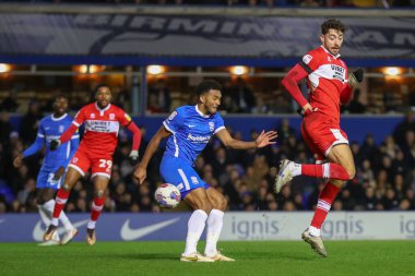 Middlesbrough 'dan Matt Crooks' un 2 Ocak 202 'de Birmingham City ile Middlesbrough arasındaki Gökyüzü İddia Şampiyonası maçında gol atma şansı var.
