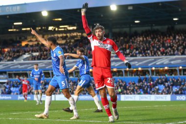 Middlesbrough 'dan Matt Crooks 2 Ocak 202' de Birmingham City, Birmingham 'a karşı Middlesbrough' da oynanan Gökyüzü İddia Şampiyonası maçında köşe için temyiz başvurusunda bulundu.