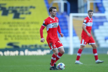 Jonathan Howson # 16 Middlesbrough Gök İddia Şampiyonası maçında Birmingham City, St Andrews, Birmingham, İngiltere 'de 2 Ocak 202' de Middlesbrough 'a karşı.
