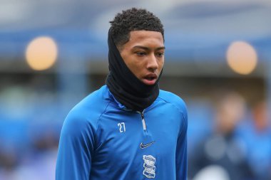 Birmingham City 'den Jobe Bellingham # 27 maç öncesi ısınma maçı öncesinde Birmingham City ile Middlesbrough arasında St Andrews, Birmingham, Birleşik Krallık, 2 Ocak 202