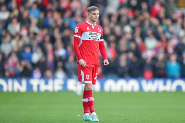 Middlesbrough 'dan Marcus Forss # 21 Gökyüzü İddia Şampiyonası maçında Birmingham City, Middlesbrough' a karşı St Andrews, Birmingham, Birleşik Krallık, 2 Ocak 202
