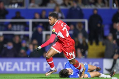 Middlesbrough 'dan Chuba Akpom # 29, 2 Ocak 202' de Birmingham City ile Middlesbrough arasında oynanan Gökyüzü İddia Şampiyonası maçında 1-3 kazanma hedefini kutluyor.