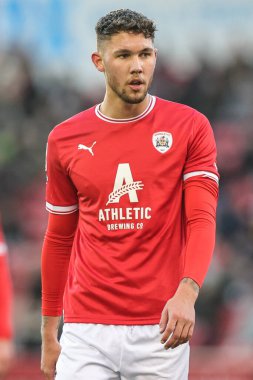 Barnsley 'den Matty Wolfe # 33 Sky Bet Ligi 1 karşılaşmasında Barnsley, Barnsley' e karşı Bolton Wanderers Oakwell, Barnsley, Birleşik Krallık 'ta 2 Ocak 202