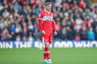 Middlesbrough 'dan Marcus Forss # 21 Gökyüzü İddia Şampiyonası maçında Birmingham City, Middlesbrough' a karşı St Andrews, Birmingham, Birleşik Krallık, 2 Ocak 202
