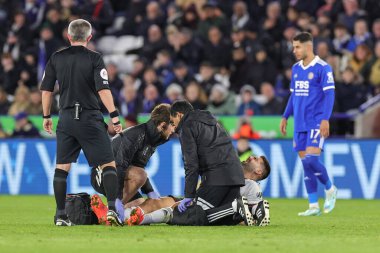 Fulham 'dan Aleksandar Mitrovi 3 Ocak 2022' de King Power Stadyumu 'nda oynanan Premier League maçında Leicester City Fulham' a karşı tıbbi tedavi gördü.