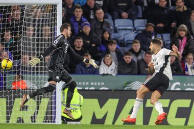 Fulham 'dan Aleksandar Mitrovi 3 Ocak 2022' de King Power Stadyumu 'nda oynanan Premier League maçı Leicester City Fulham maçında 0-1 berabere kalma golünü attı.