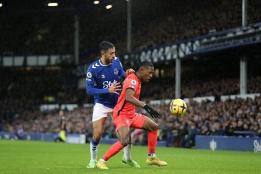 Pervis Estupinan # 30 Brighton & Hove Albion Premier Lig maçı sırasında Goodison Park, Liverpool, Birleşik Krallık 'ta Everton-Brighton ve Hove Albion maçında
