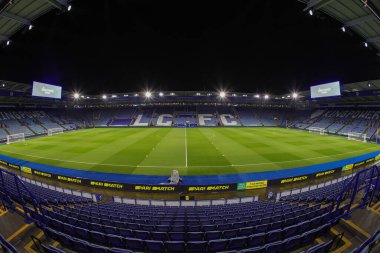 King Power Stadyumu 'nun genel görüntüsü, Leicester City Premier League maçı öncesinde King Power Stadyumu' nda Leicester City 'ye karşı Fulham maçı, 3 Ocak 202