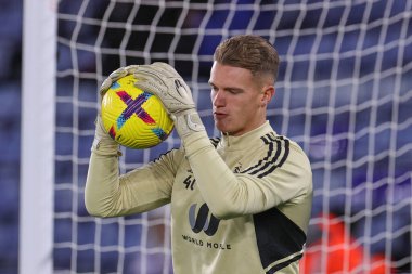 George Wickens # 40 Fulham Premier Lig karşılaşması öncesinde King Power Stadyumu 'nda Leicester City ile Fulham karşılaşması, 3 Ocak 202