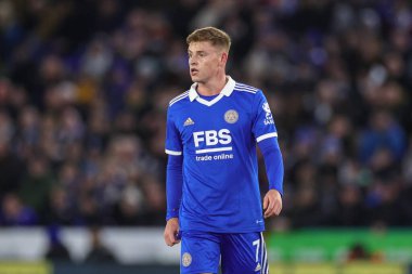 Leicester City 'den Harvey Barnes # 7 Premier League maçı sırasında Leicester City, Fulham' a karşı King Power Stadyumu, Leicester, İngiltere, 3 Ocak 202
