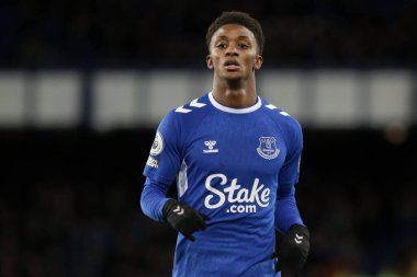 Demarai Gray #11 of Everton during the Premier League match Everton vs Brighton and Hove Albion at Goodison Park, Liverpool, United Kingdom, 3rd January 202 clipart